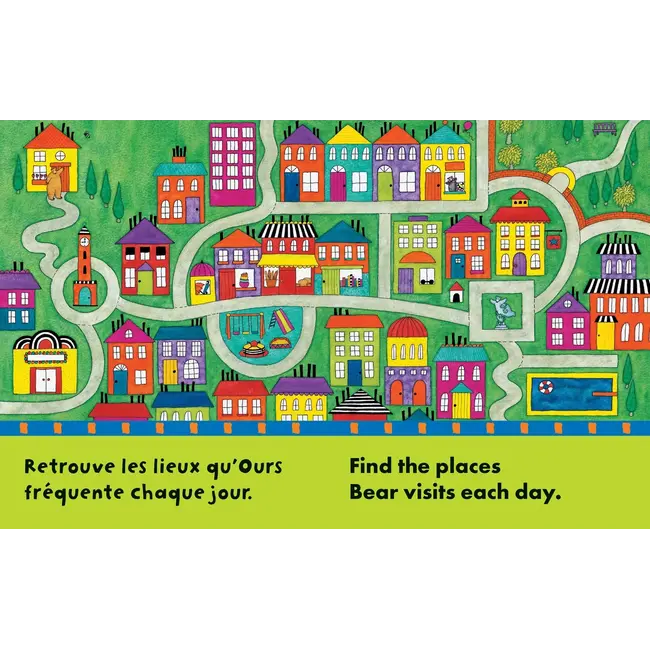 Bear About Town (Bilingual French & English) Paperback