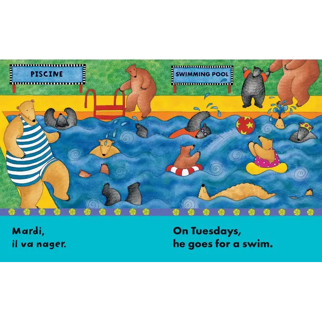 Bear About Town (Bilingual French & English) Paperback