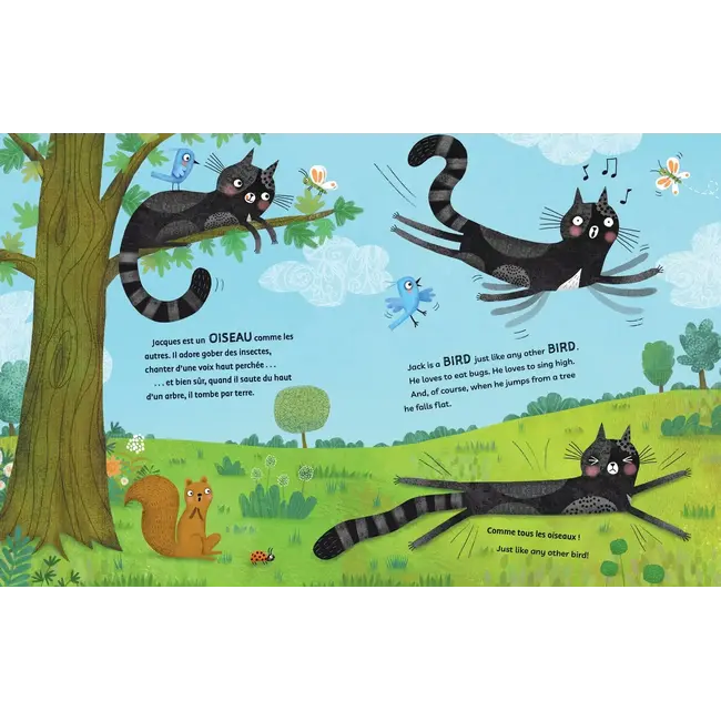 Jet the Cat (Is Not a Cat) (Bilingual French & English) Board Book