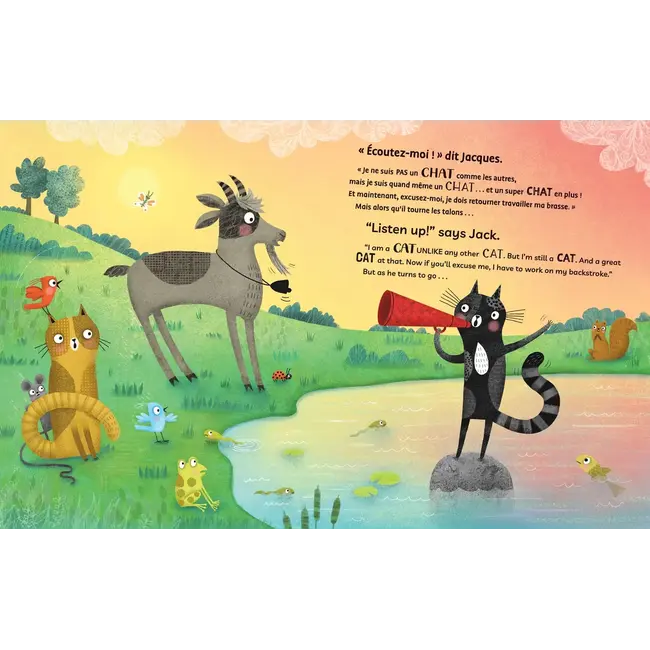 Jet the Cat (Is Not a Cat) (Bilingual French & English) Board Book