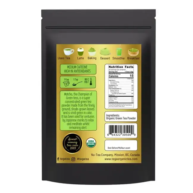 Tega Organic Tea - Japanese Matcha 40g
