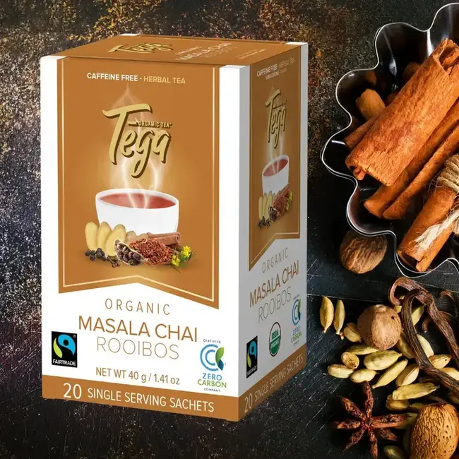 Tega Organic Tea - Masala Chai Rooibos 20ct