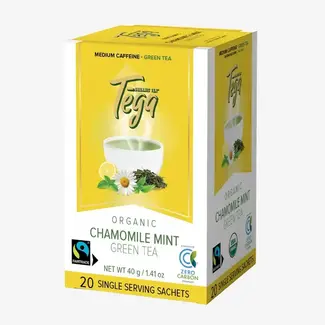 Sri Lanka Tega Organic Tea - Chamomile Mint Green Tea 20ct