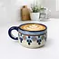 Cortado Cup - Hand-Painted Ceramic, Blue