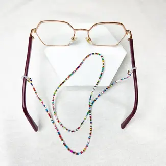Guatemala Multi-Coloured Seed Bead Eyeglass Chain