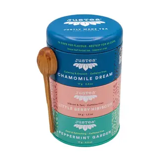 Kenya JusTea - Herbal Tea Trio Tin & Spoon