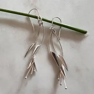 Indonesia Blossom Out Earrings - Sterling Silver