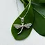 Graceful Dragonfly Necklace - Sterling Silver