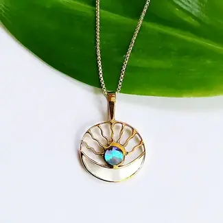 Indonesia Celestial Dreams Necklace - Brass