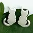 Tiny Cat Studs - Sterling Silver