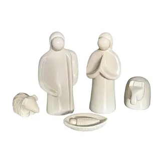 Kenya Natural Soapstone Nativity - 5 Piece