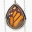 Butterfly Jewelry Monarch Teardrop Pendant Necklace