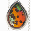Butterfly Jewelry Sunset Moth Teardrop Pendant Necklace