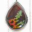 Butterfly Jewelry Sunset Moth Teardrop Pendant Necklace