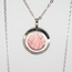 Butterfly Jewelry Blushing Phantom Round Pendant Necklace