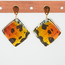 Butterfly Jewelry Sunset Moth Diamond Shape Geometric Earrings