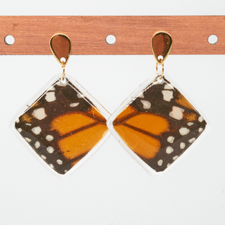Canada Butterfly Jewelry Monarch Diamond Shape Geometric Earrings
