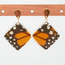 Butterfly Jewelry Monarch Diamond Shape Geometric Earrings