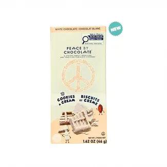 Canada Peace By Chocolate - Cookies & Cream White Chocolate Bar 46g
