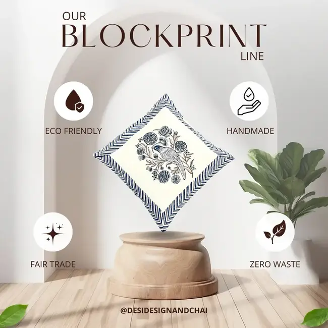 Blockprinted Coin/Card Purse