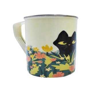 India Mug - Enamel Cat