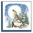 Quilling Card - Howling Wolf