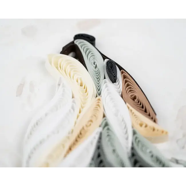 Quilling Card - Howling Wolf