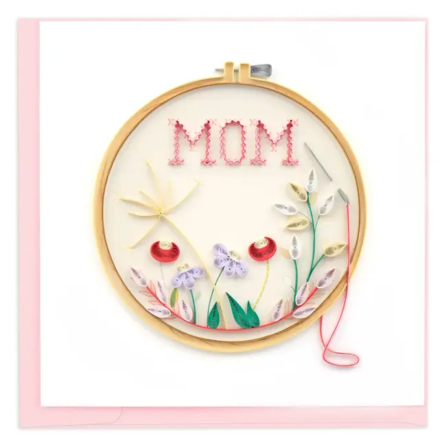 Quilling Card - Mom Cross Stitch