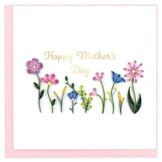 Vietnam Quilling Card - Mother's Day Wildflowers
