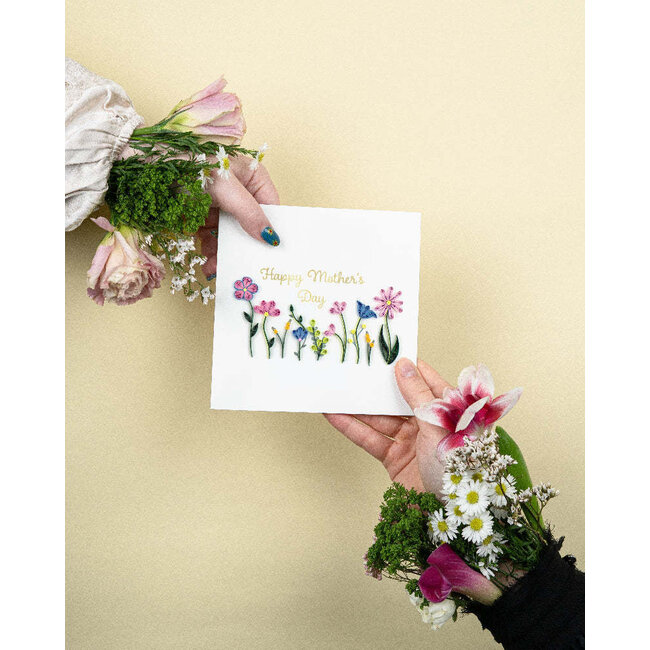 Quilling Card - Mother's Day Wildflowers