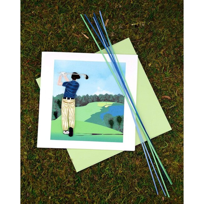 Quilling Card - Golfer