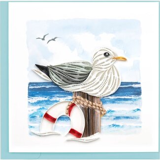 Vietnam Quilling Card - Seagull