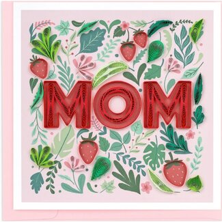 Vietnam Quilling Card - Strawberry MOM