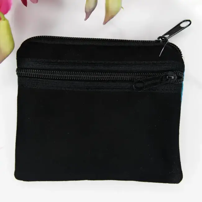 Coin Purse - Embroidered Hummingbird