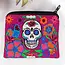 Coin Purse - Embroidered Sugar Skull
