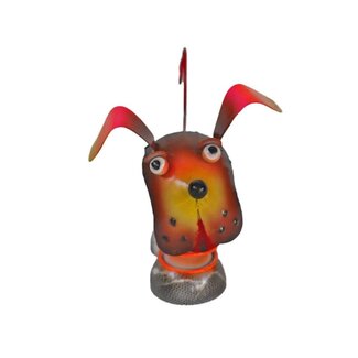 Indonesia Metal Scultpure - Coiled Dog