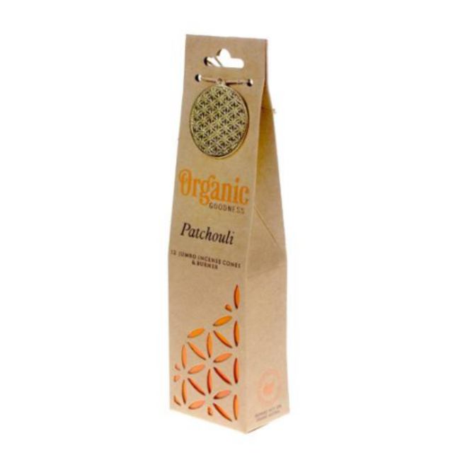 Organic Goodness Incense Cones 12pk w/ Earthen Burner