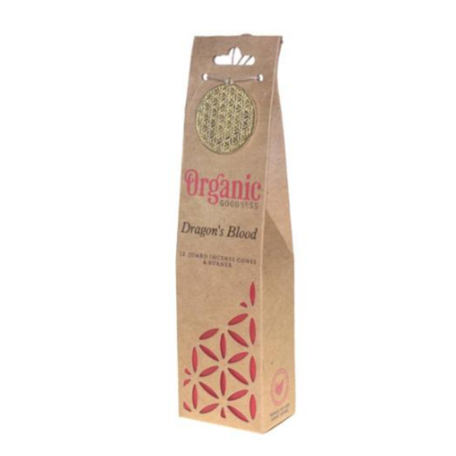 Organic Goodness Incense Cones 12pk w/ Earthen Burner