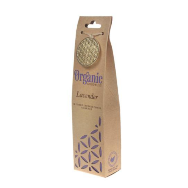 Organic Goodness Incense Cones 12pk w/ Earthen Burner