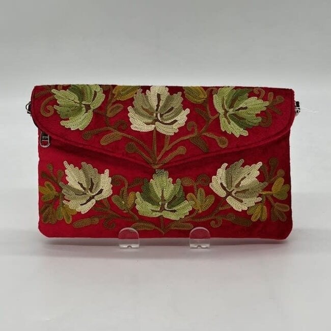 Bag - Velvet Sling w/ Embroidery