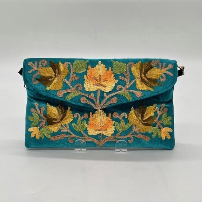 Bag - Velvet Sling w/ Embroidery