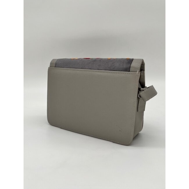 Bag - Rectangular Leather Embroidered