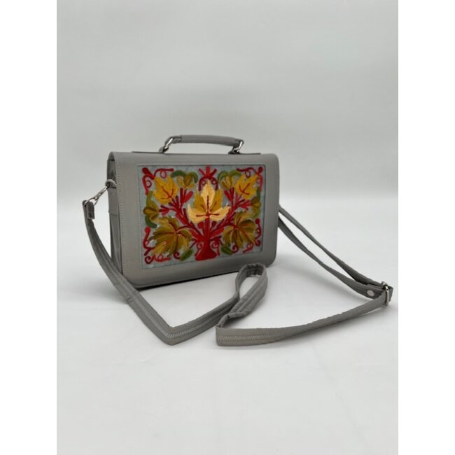 Bag - Rectangular Leather Embroidered
