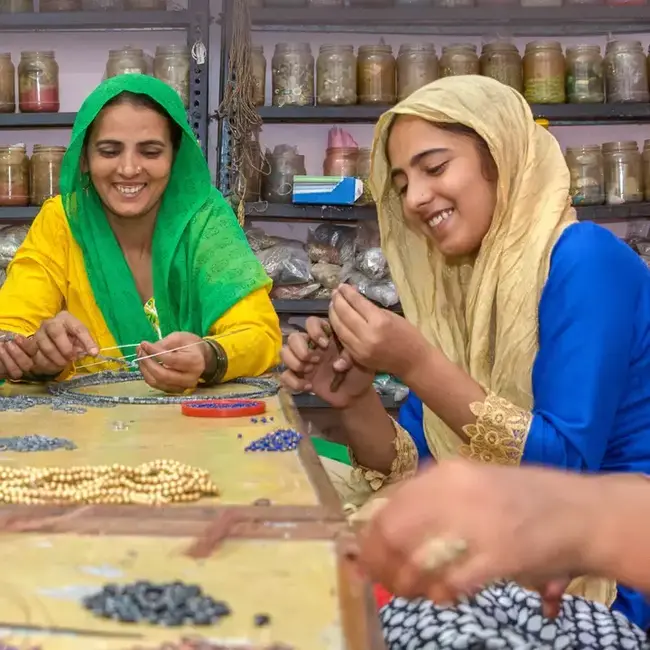 Bracelet - Kaksha Silver Cobalt Bead