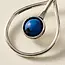 Earrings - Kaksha Silver Cobalt Bead Drop