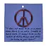 Bookmark - Wire Peace Sign