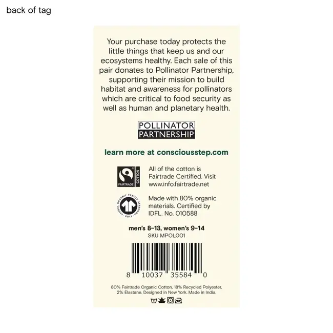 Conscious Step Socks that Protect Pollinators - Green Hedgehogs