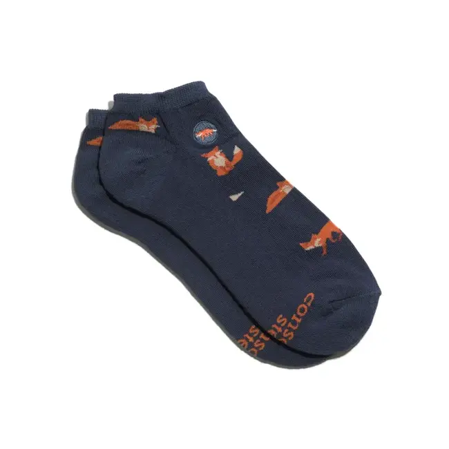 Conscious Step Ankle Socks that Protect Foxes