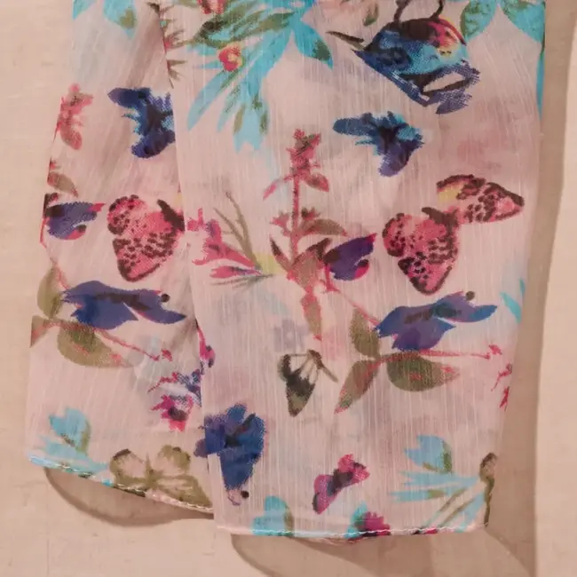 Scarf - Komal Floral & Butterfly Chiffon