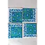Sage & Blue Block Print Napkin